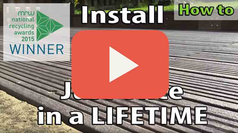 Recycled Mixed Plastic Lumber Marine Decking 150 X 27mm X 3 6m   Thumbnail For 150 X 27 X 36 Decking Video Tab 