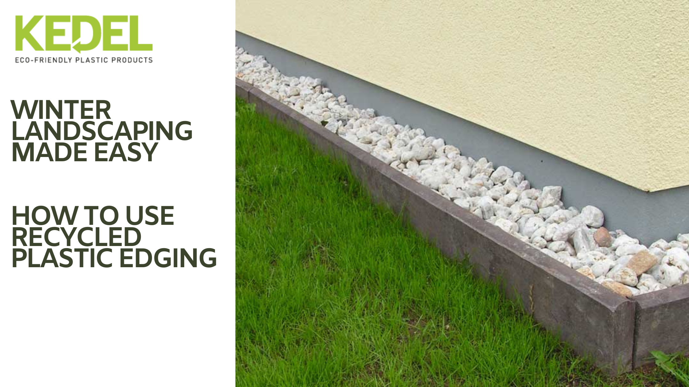 Winter Landscaping Made Easy: How to Use Recycled Plastic Edging